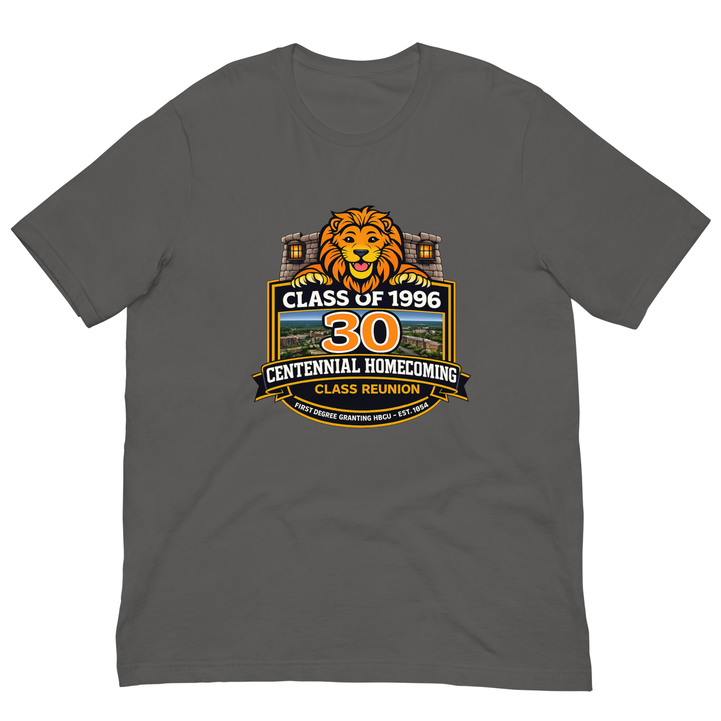 The 1854 Legacy Bundle — Class of '96 Legacy Shirt in Asphalt, Centennial Homecoming 30-Year Reunion Tee