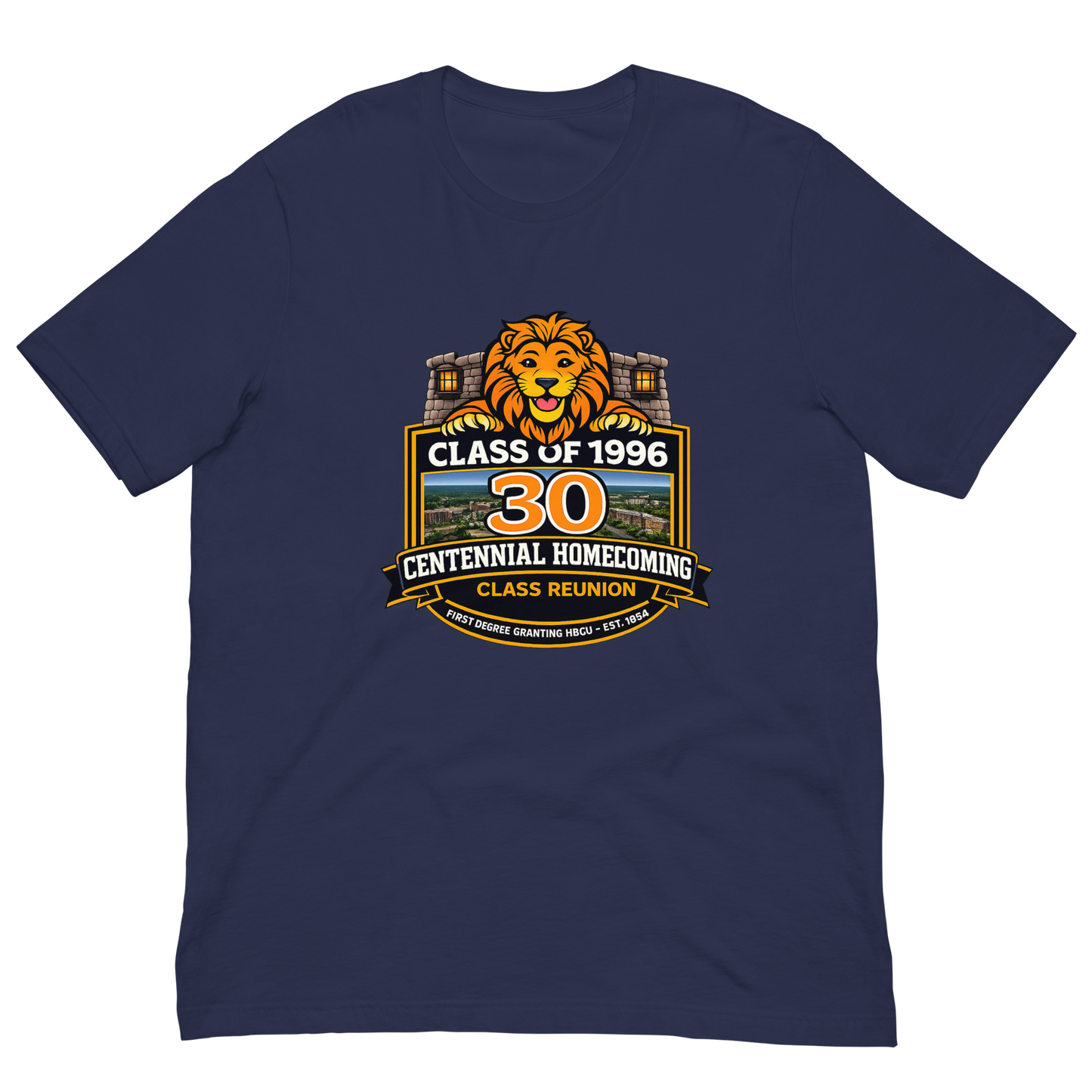 The 1854 Legacy Bundle — Class of '96 Legacy Shirt in Navy, Centennial Homecoming 30-Year Reunion Tee