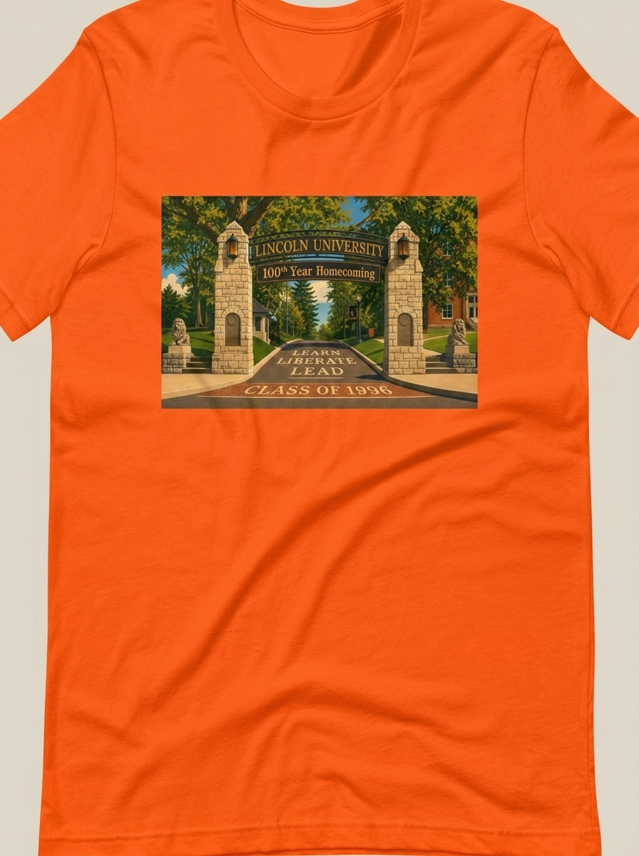 Lincoln Gates Shirt — Orange product mockup