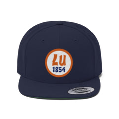 Orange LU 1854 Hustle Flat Bill Hat