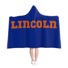Lincoln Blue Hooded Blanket